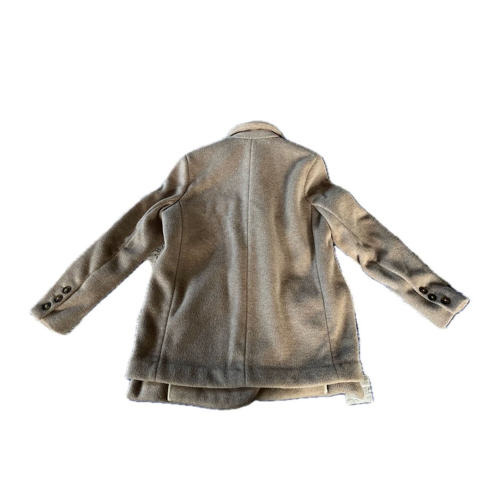 Free People Oversized Double Breasted Wool Blend Blazer Coat Tan Size S - Picture 9 of 9